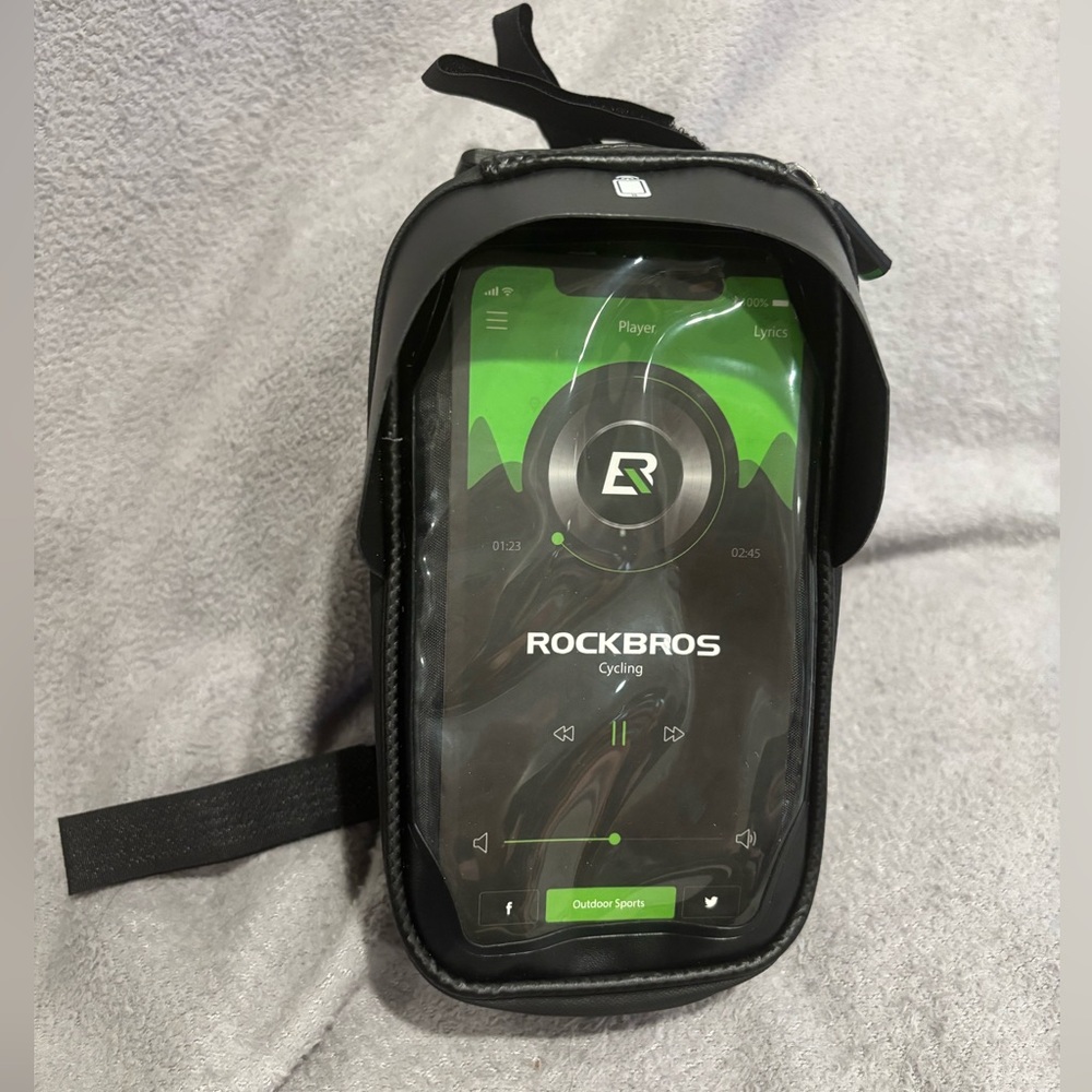 ROCKBROS Bike Phone Front Frame Bag, Waterproof, Compatible Phone Under 6.5” - Picture 5 of 8